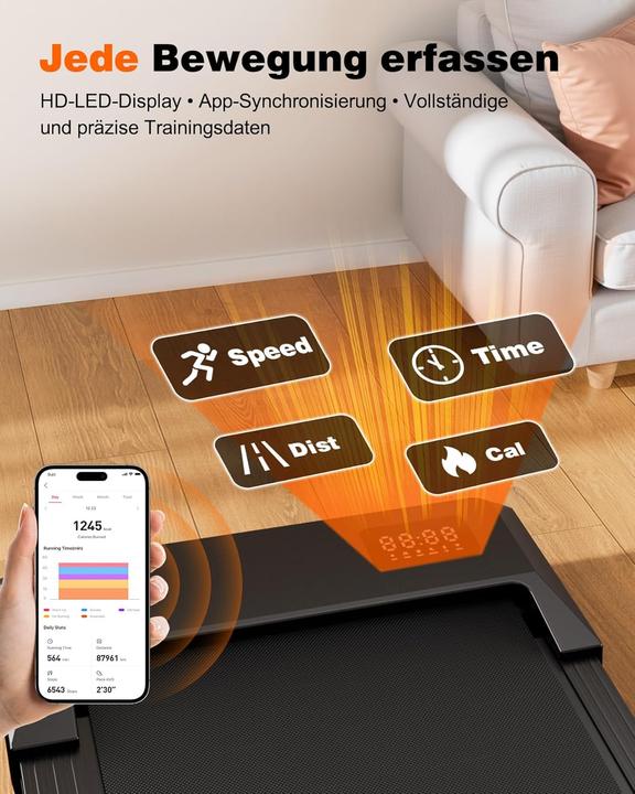 Actual product image Superun Walking Pad mit Steigung und App-Steuerung