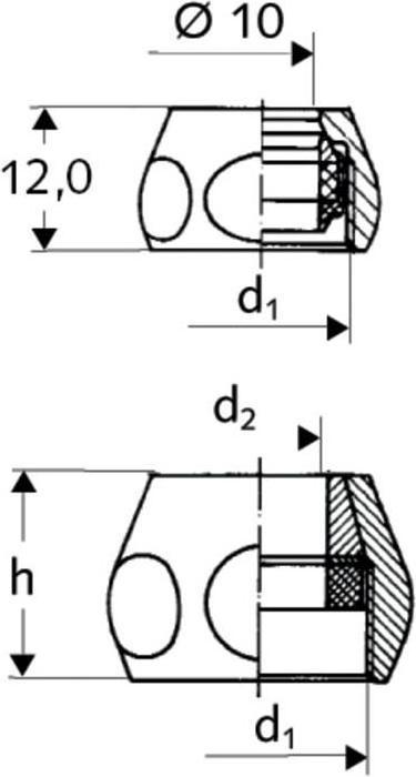 Produktbild Schell connector, 1/2 "- 10mm (Rohrverschraubung)