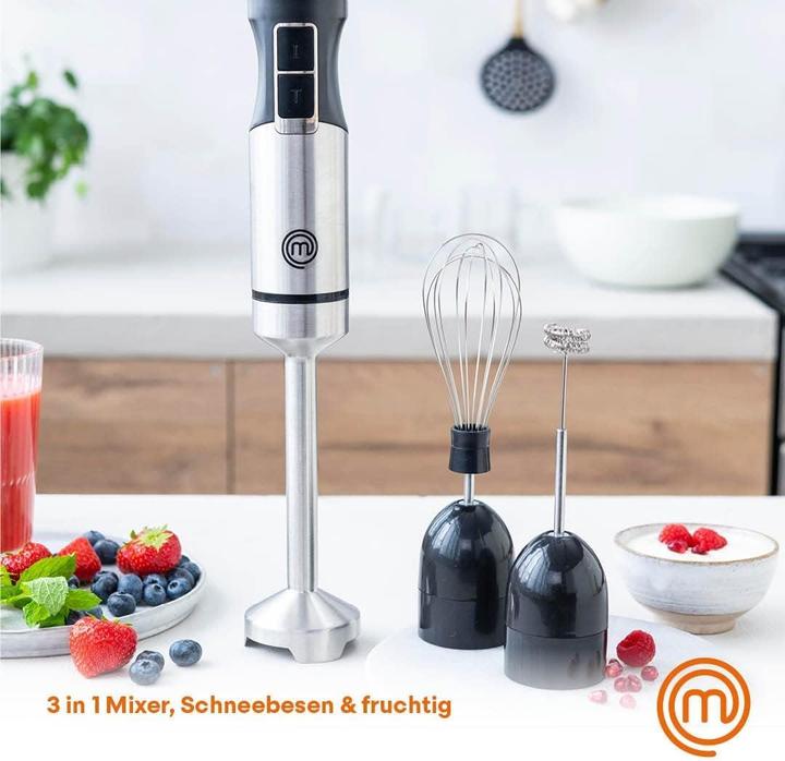 Produktbild Masterchef Stabmixer-Set mit Schneebesen & Milchaufschäumer