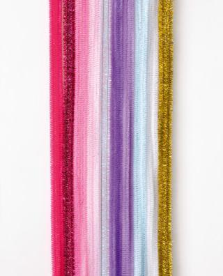 Productafbeelding Folia Pijpenrager veelkleurig chenilledraad Eenhoorn Ø 8,0 mm 10 stuks. (0.50 m)