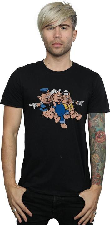 Immagine prodotto Disney Three Little Pigs Jump Maglietta Uomo (M)