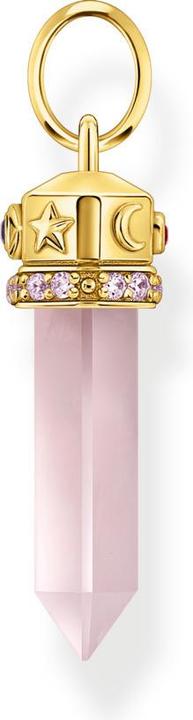 Actual product image Thomas Sabo Chain pendant with gold-plated rose quartz crystal (925 silver)