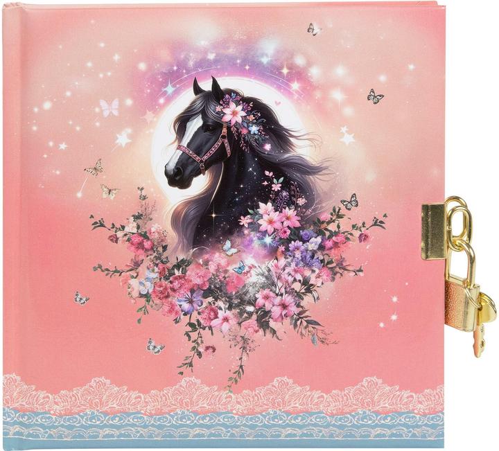 Immagine prodotto Bruckner Brückner Tagebuch Luna Pferd mit Schloss (16,5 x 16,5 cm, Nessuna)