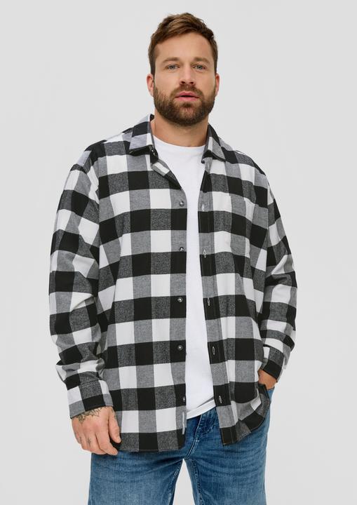 Produktbild s.Oliver Hemd Karohemd aus Baumwollstretch (5XL)