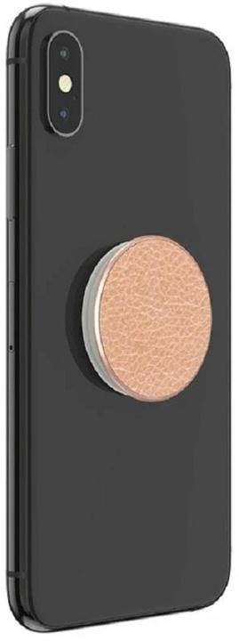 Actual product image PopSockets Pebbled Vegan Leather Rose Gold (2nd Gen, Interchangeable)