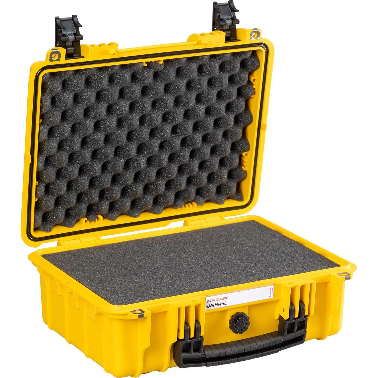 Thumbnail - Explorer Cases Outdoor Koffer 3815HL.Y yellow with pick & pluck foam (B x H x (Kamera Schultertasche, 15.90 l), Kamerata...
