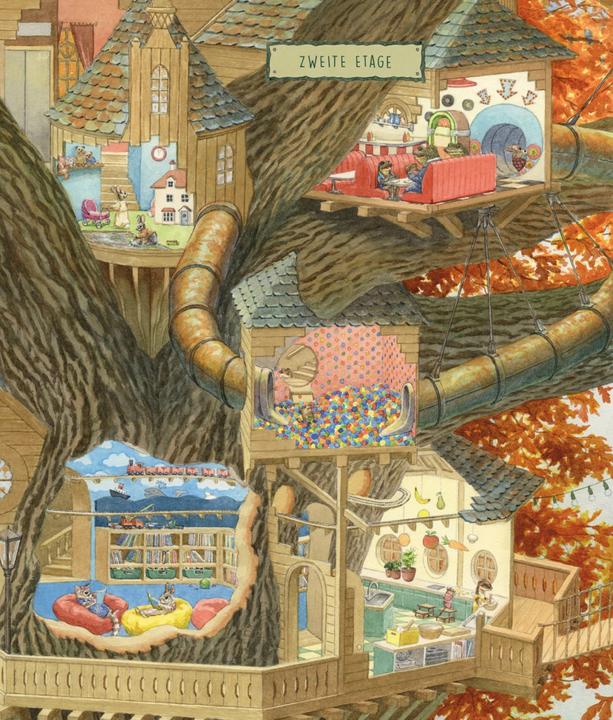 Actual product image Hanni Hase's tree house (German, Chris Dunn, Steve Richardson, 2024)