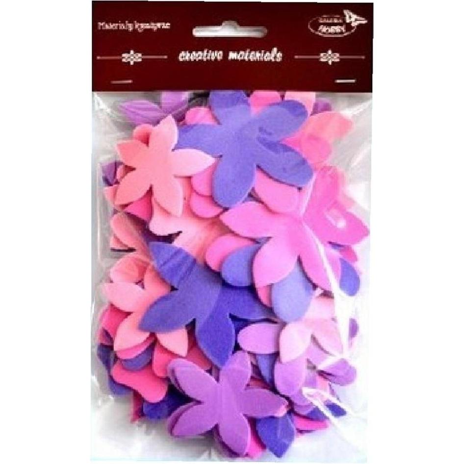 Burga Rosa und lila Blüten 60 Stk