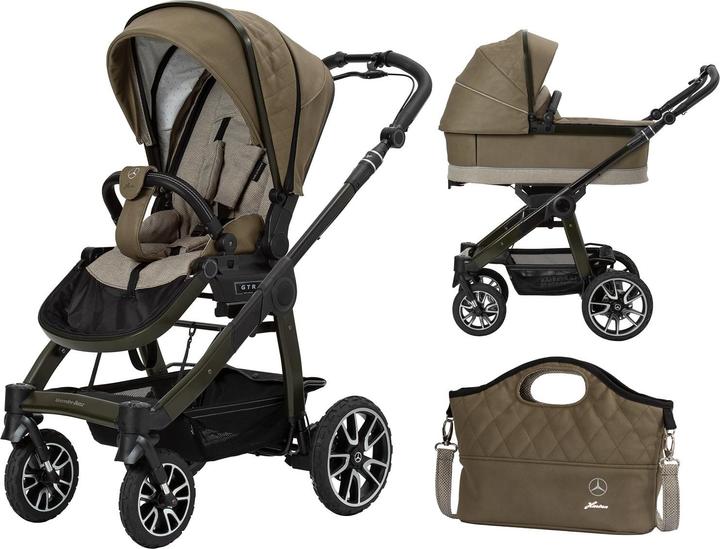 Hartan Set All-Terrain GTR Mercedes-Benz 3in1 con navicella pieghevole e Bag2Go