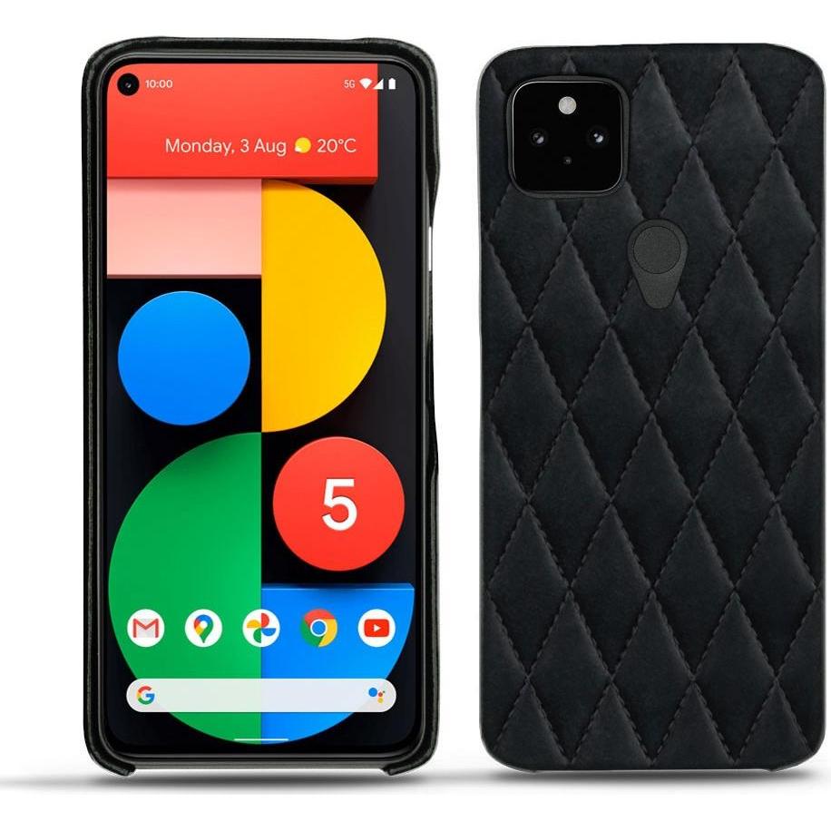Noreve Lederschutzhülle (Google Pixel 5), Smartphone Hülle, Schwarz