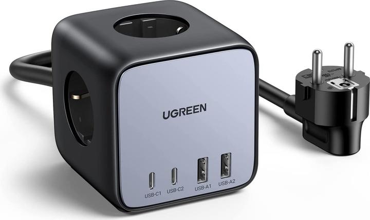 Produktbild Ugreen Cube CD268 (3 x, CEE 7/4, USB-A, USB-C, 1.80 m)