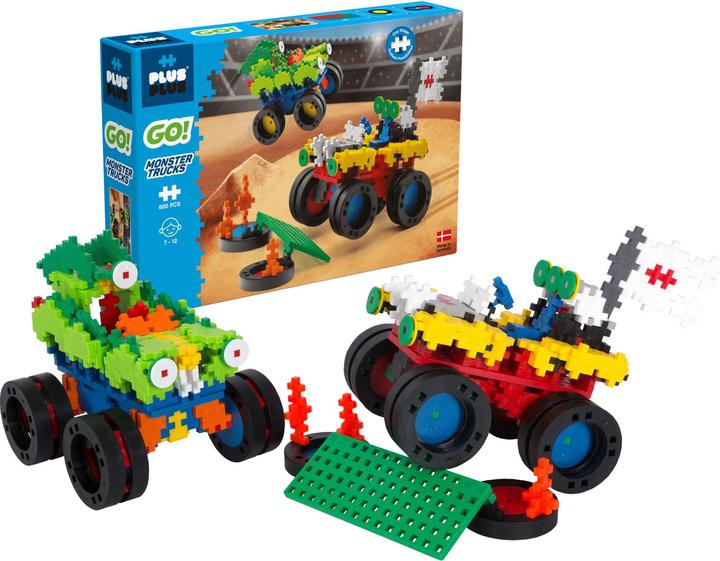 Actual product image Plus-Plus Creative Building Blocks Monster Trucks
