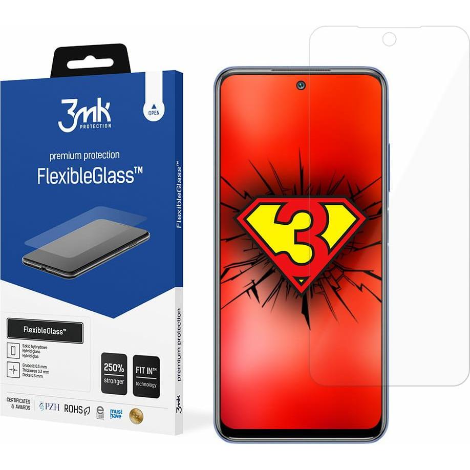 3MK FlexibleGlass Lite Display Folie (1 Stück, Xiaomi Redmi 10), Smartphone Schutzfolie, Transparent