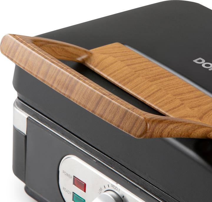 Actual product image Domo SANDWICH-WAFFEL-GRILL 3-IN-1 INKY BLACK Sandwichmaker Schwarz