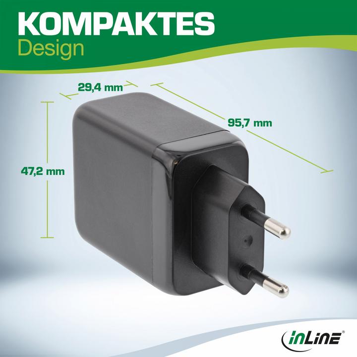 Produktbild InLine USB PD Netzteil (65 W, 3 Ports)