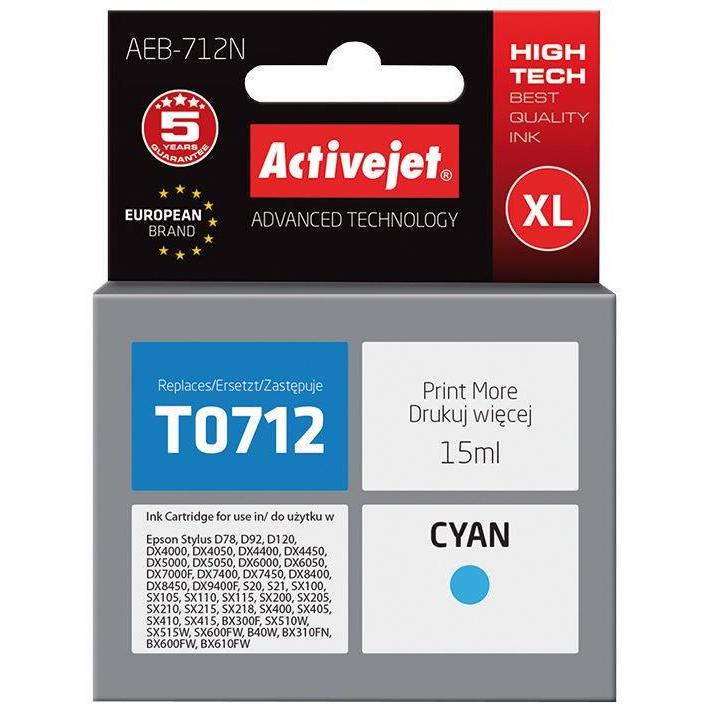 Activejet, Druckerpatrone, AEB-712N Druckerpatrone (e) Kompatibel Hohe (XL-) Ausbeute (C)
