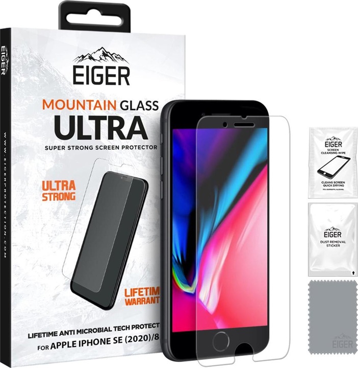 Immagine prodotto Eiger Mountain Glass Ultra (1 Pezzo/i, Apple iPhone 8, Apple iPhone 7, Apple iPhone 6s, Apple iPhone 6)
