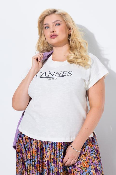 Produktbild Ulla Popken T-Shirt, Schriftmotiv, Oversized, Rundhals, Halbarm (50, 52)