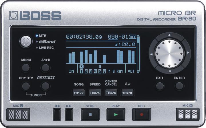 Actual product image BOSS (Electronics) BR-80 Black/S Audio Recorder (Handheld)