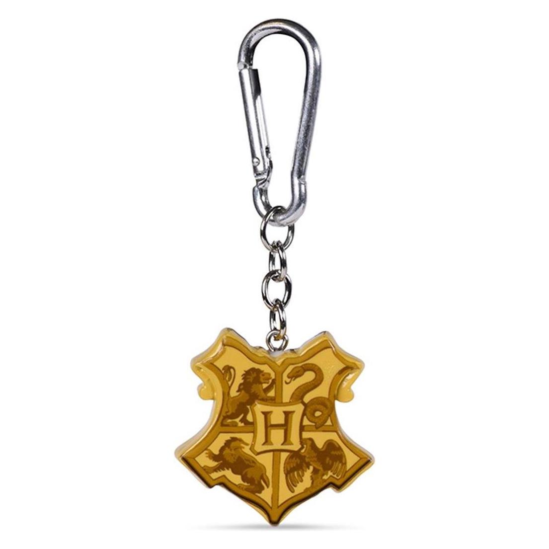 Pyramid, Schlüsselanhänger, Harry Potter, Hogwarts Crest 3D, Gold, Mehrfarbig