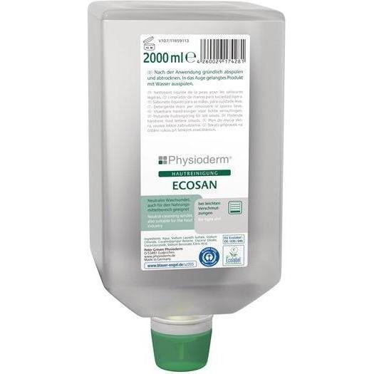 PGP, Handseife, Hautreiniger ECOSAN 2 l Varioflasche für 9000 473 404 leichte Verschmutzung (Flüssigseife, 2000 ml)