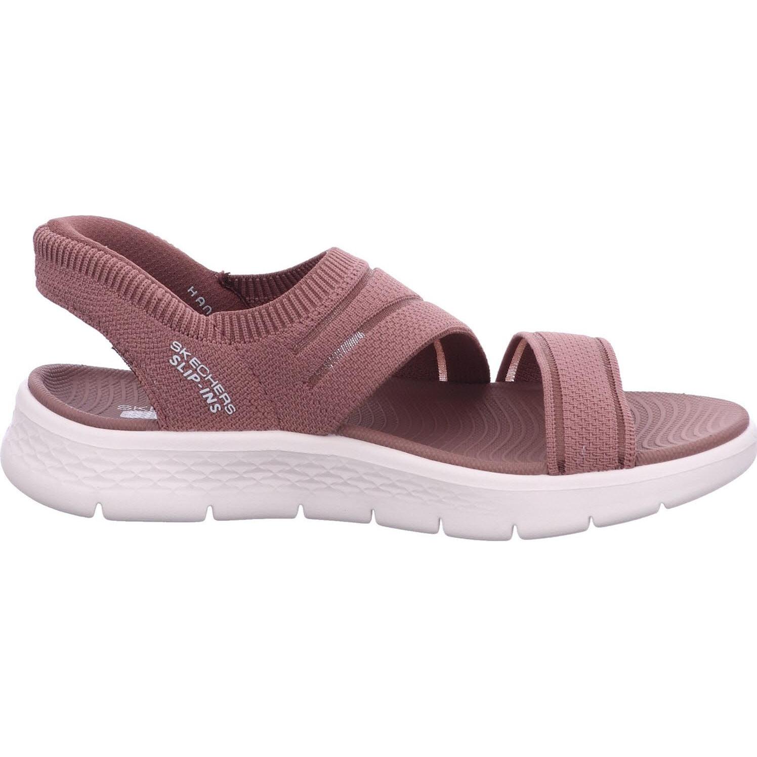 Skechers, Donne, Sandali + Ciabatte, Go Walk Flex Zandal-Enticing - Dames Sandalen - Bruin, Marrone, (38)