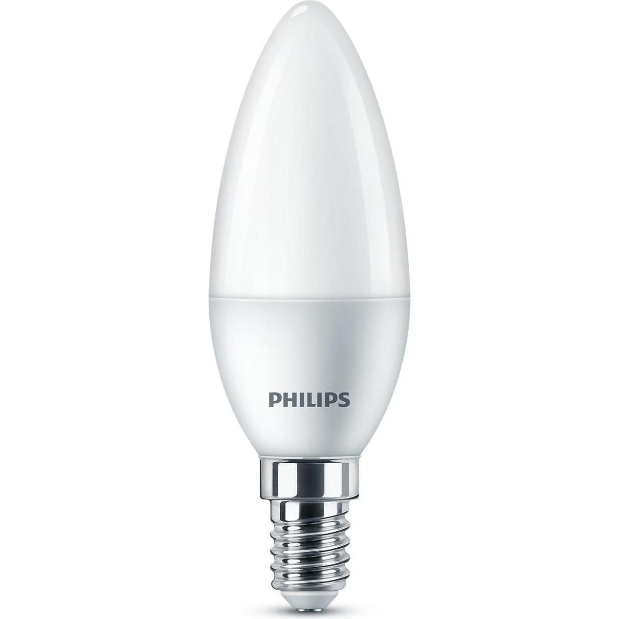 Philips, Leuchtmittel, LED Kerzenlampe, 6er Set (E14, 9 W, 470 lm, 6 x, F)