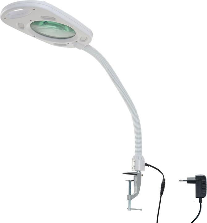 Casativo LED magnifying lamp, 5x magnification & articulated arm