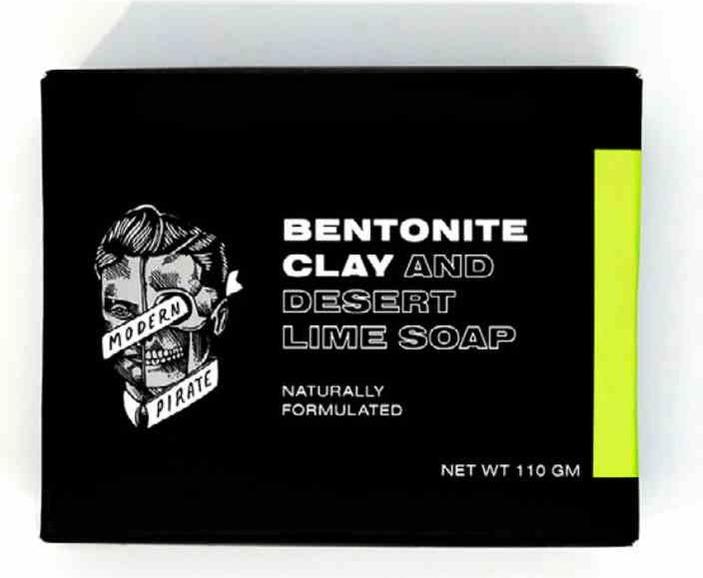 Actual product image Modern Pirate Bentonite Soap 110gm (Hard soap)