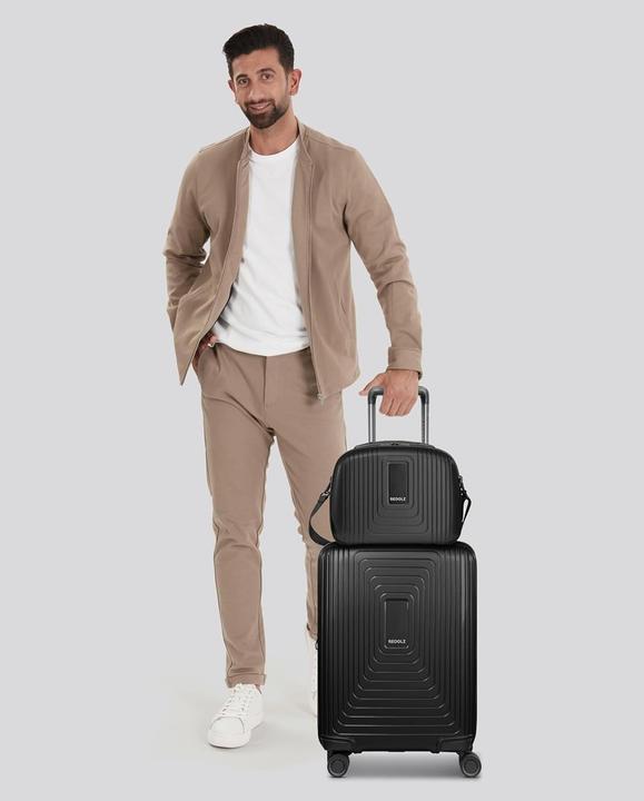 Immagine prodotto Redolz Trolley da cabina Essentials 14 Bundle con piega elastica e beauty case 2 pezzi. (60 l)