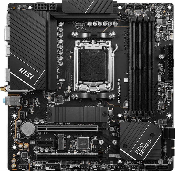 Produktbild MSI Pro B650M-A WIFI (AM5, AMD B650, mATX)