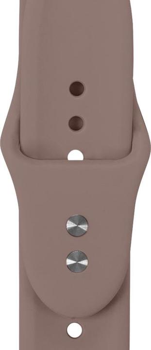 Produktbild Crong Liquid - Apple Watch Armband 42/44/45/49 mm (braun) (Flüssiges Silikon)