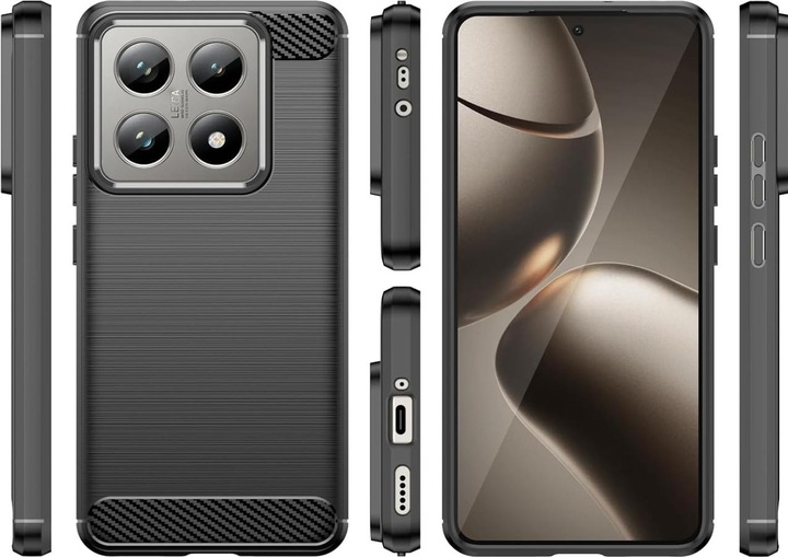 Produktbild Screenguard Carbon Brushed Soft TPU Case (Xiaomi 14T Pro)