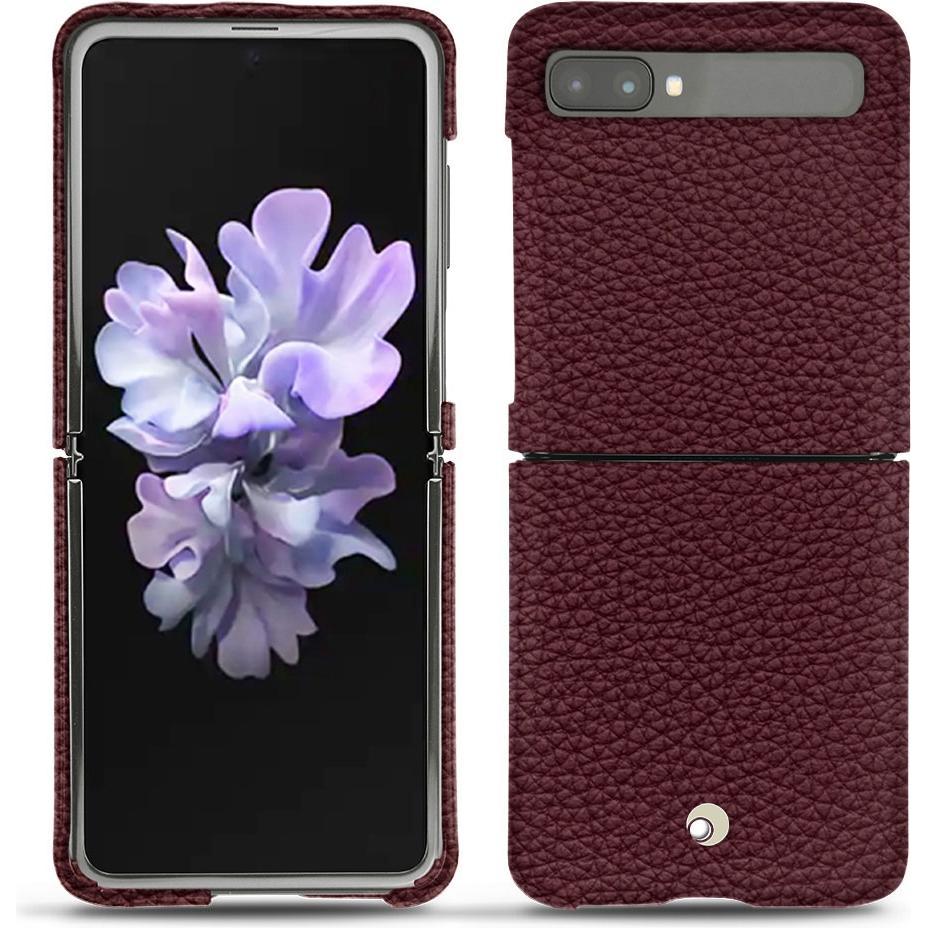 Noreve Lederschutzhülle (Samsung Galaxy Z Flip), Smartphone Hülle, Violett
