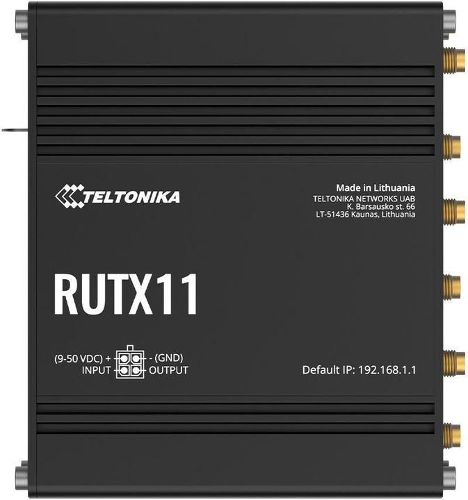 Actual product image Teltonika RUTX11 (EU) 4G LTE CAT6 ROUTER