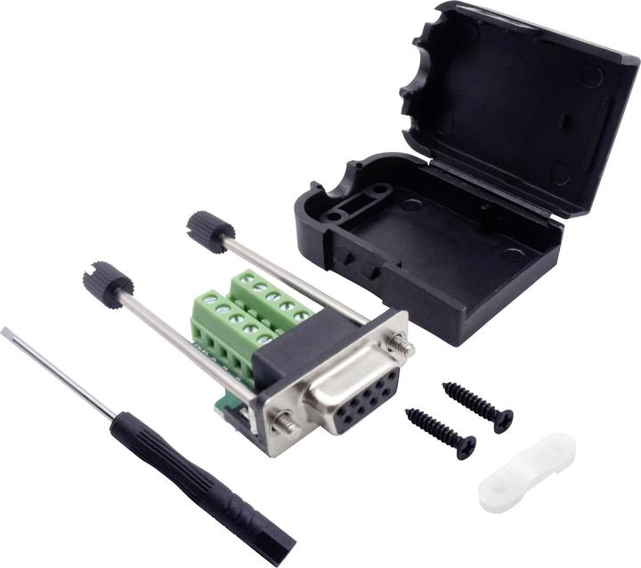 Image du produit Tru Components T190C4089 Kit de connecteurs femelles SUB-D Nombre de pôles 9 Vis 1 pc.