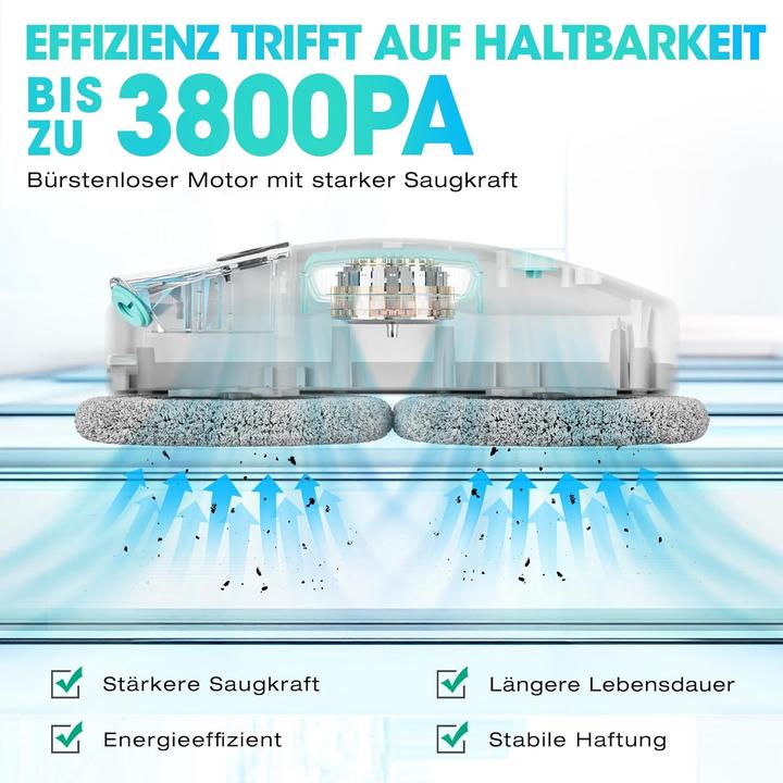 Actual product image Haushof Fensterputzroboter HH24048 mit Sprühfunktion & Fernbedienung