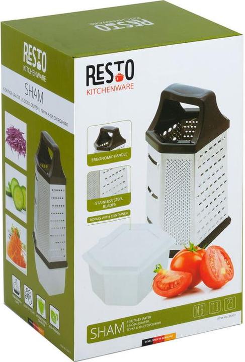 Actual product image Resto GRATER WITH CONTAINER 6 SIDES/95413