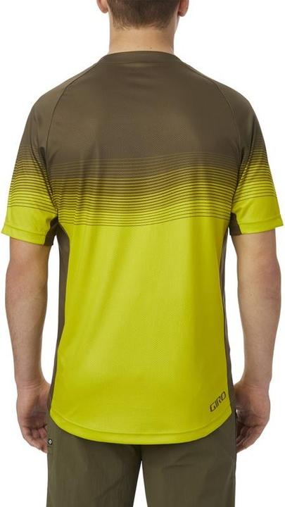 Actual product image Giro Men's Roust Jersey Short Sleeve Citron Green Heatwave