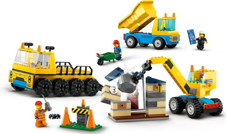 Image du produit LEGO Véhicules de construction et grue avec boule de démolition (60391, LEGO City)