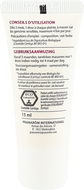 Image du produit Pranarom PranaBB Zahnungsgel Bio (15 ml)