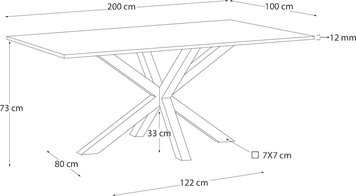 Actual product image Kave Home Arya (100 x 200 x 75 cm)