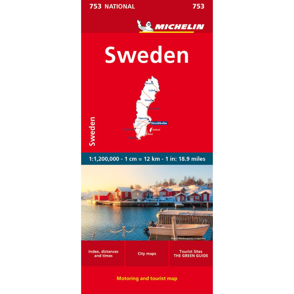 Michelin Schweden, Landkarte