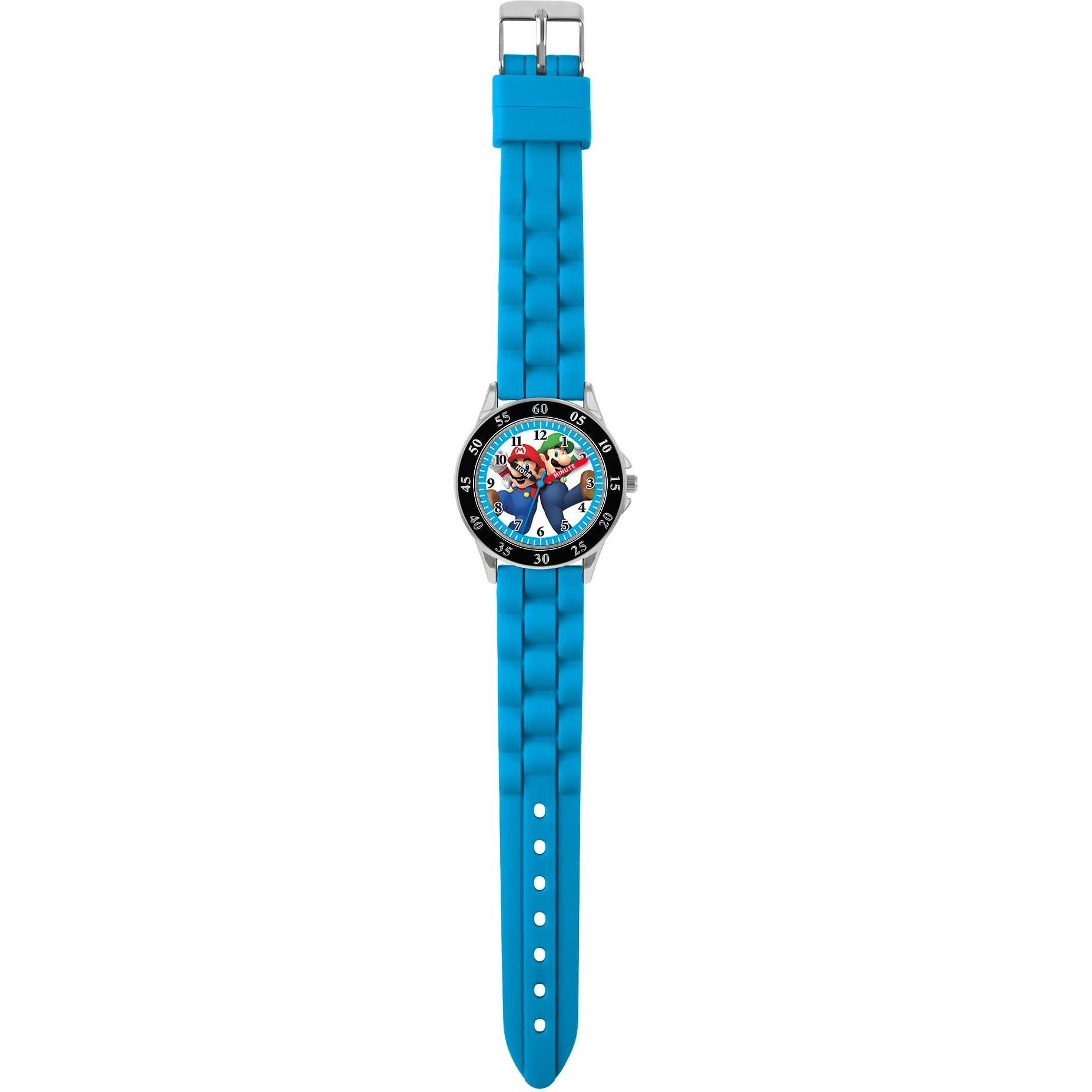 Thumbnail - Disney, Armbanduhr, Mario Analog Quartz Watch with Silicone Strap GSM3044, Blau, (Analoguhr)