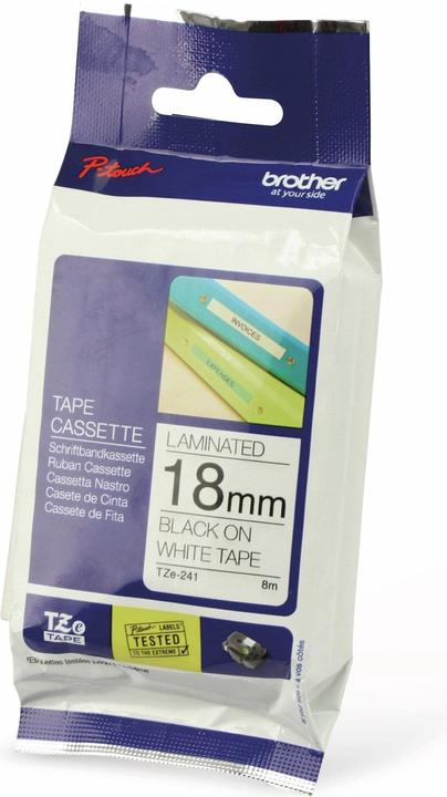 Immagine prodotto Brother TZe-241 (1.80 cm, Nero, Bianco)