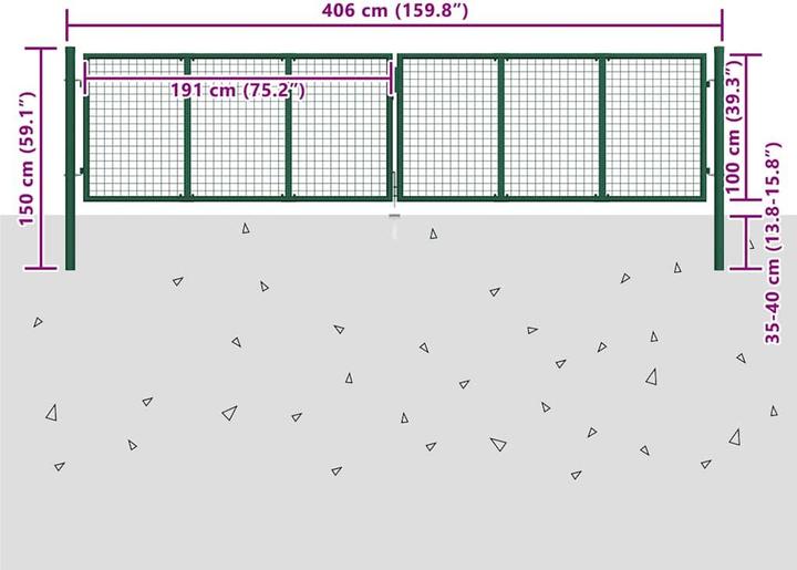 Produktbild vidaXL Gartentor