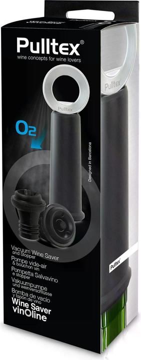 Image du produit Pulltex Pompe à vide Bouchon Vin-O-Line Noir, couleur détaillée (Pompe à vin)