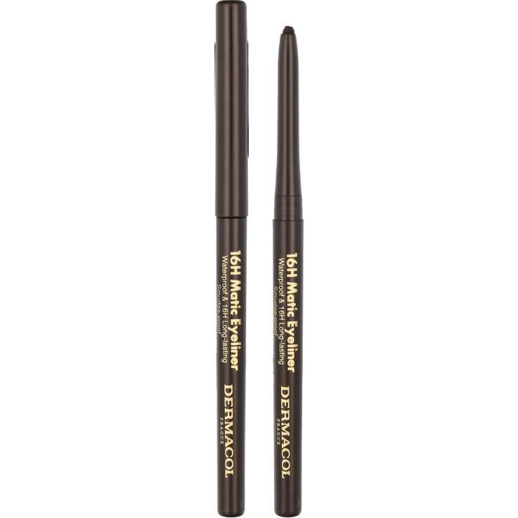 Dermacol, Eyeliner + Kajal, 16H Matic (3 Brown)