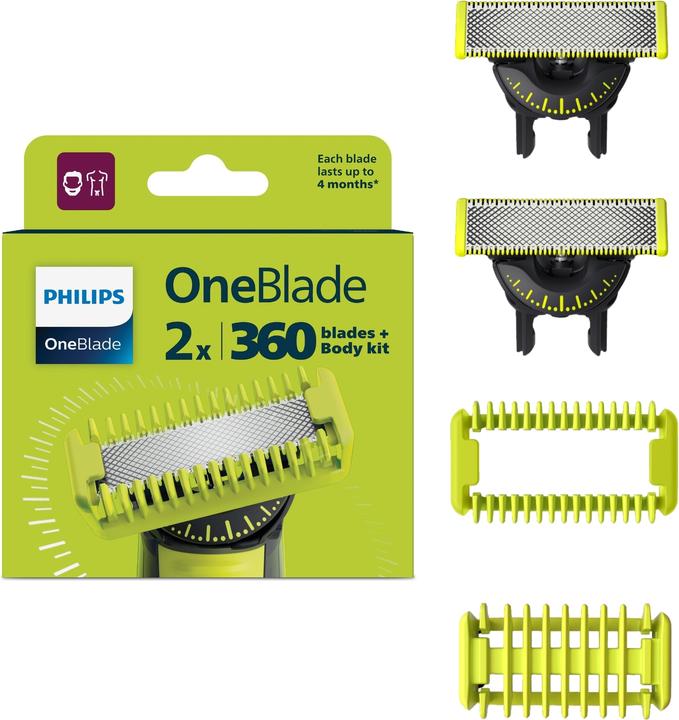 Actual product image Philips OneBlade Face + Body Kit (2 x)