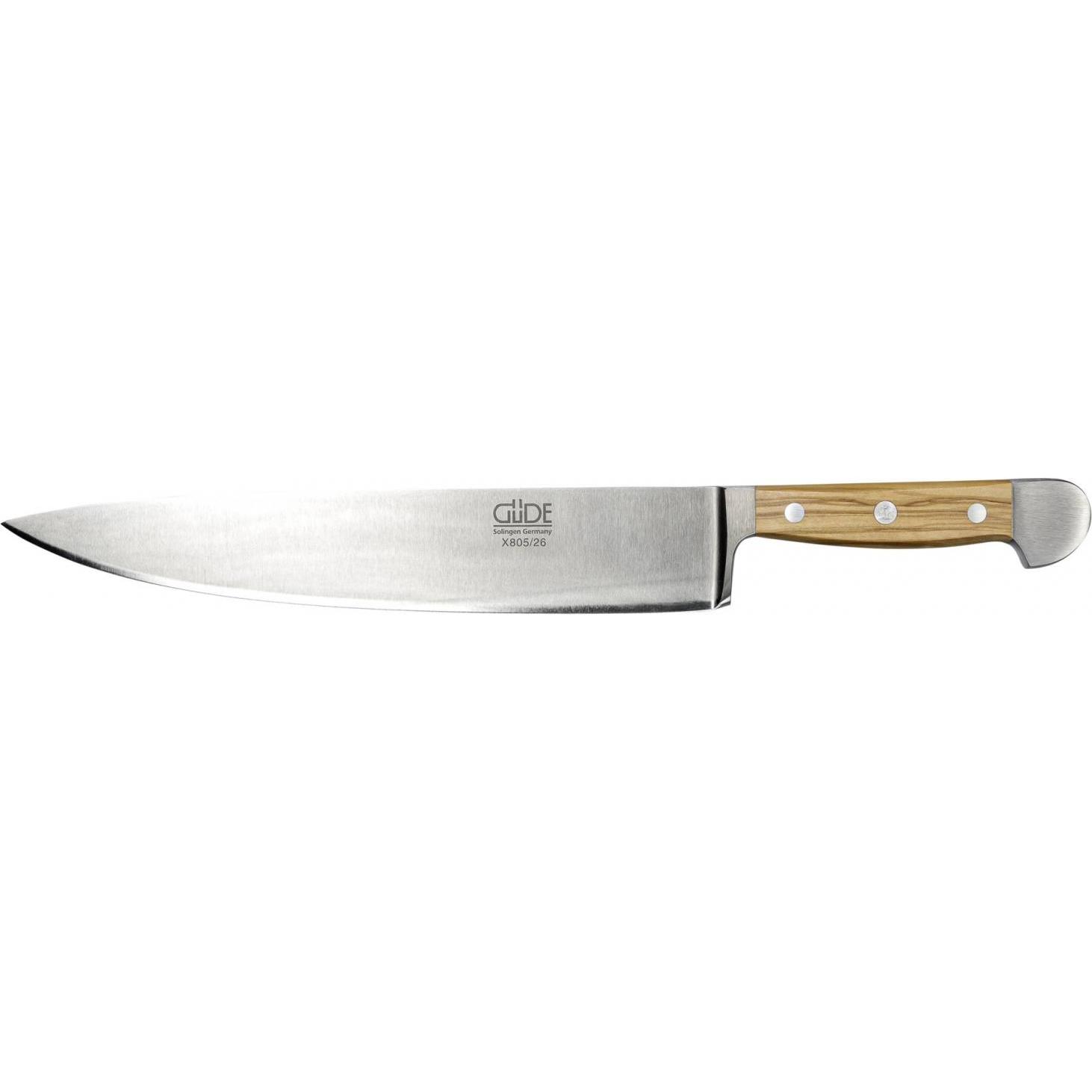 Thumbnail - Güde Solingen Alpha Kochmesser 26 cm Olive, Küchenmesser, Braun